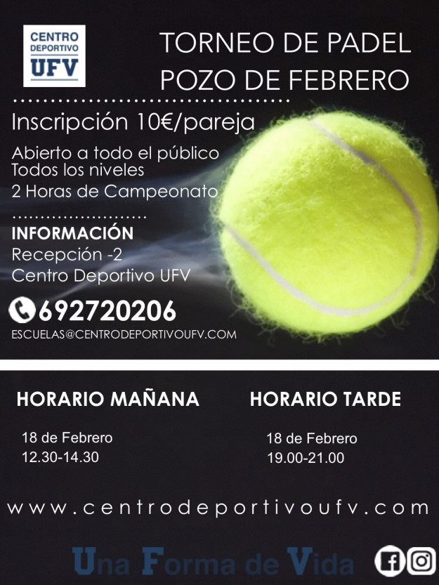 TORNEO PADEL POZO feb