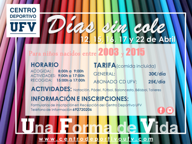 DIAS SIN COLE SEMANA SANTA 2019 CDUFV